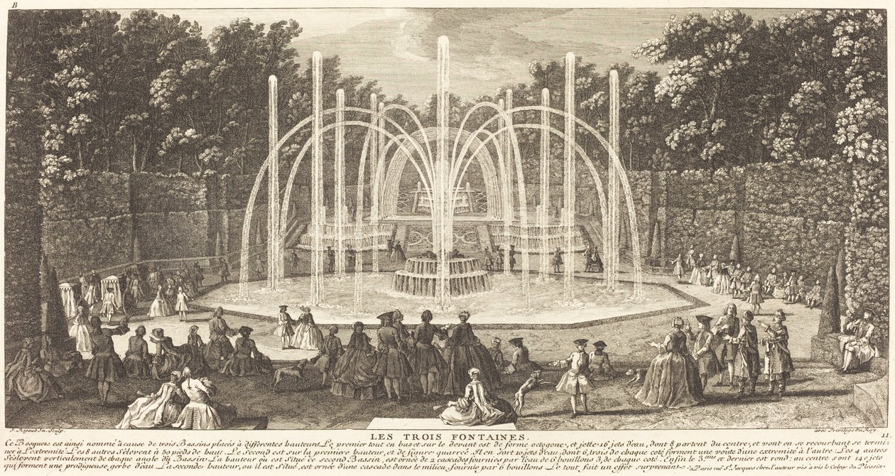 De tre fontæner af Jean Baptiste Rigaud