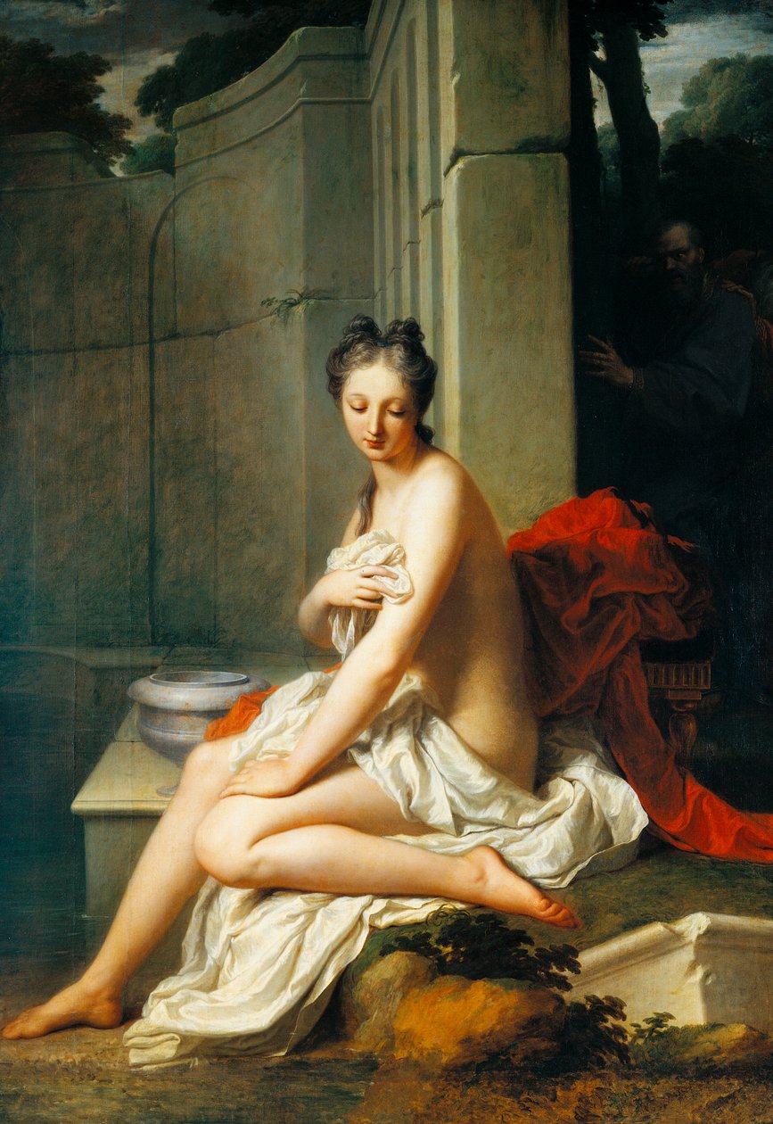 Susanna har bad, af Jean-Baptiste Santerre (1651-1717), olie på lærred, 200x145 cm af Jean Baptiste Santerre