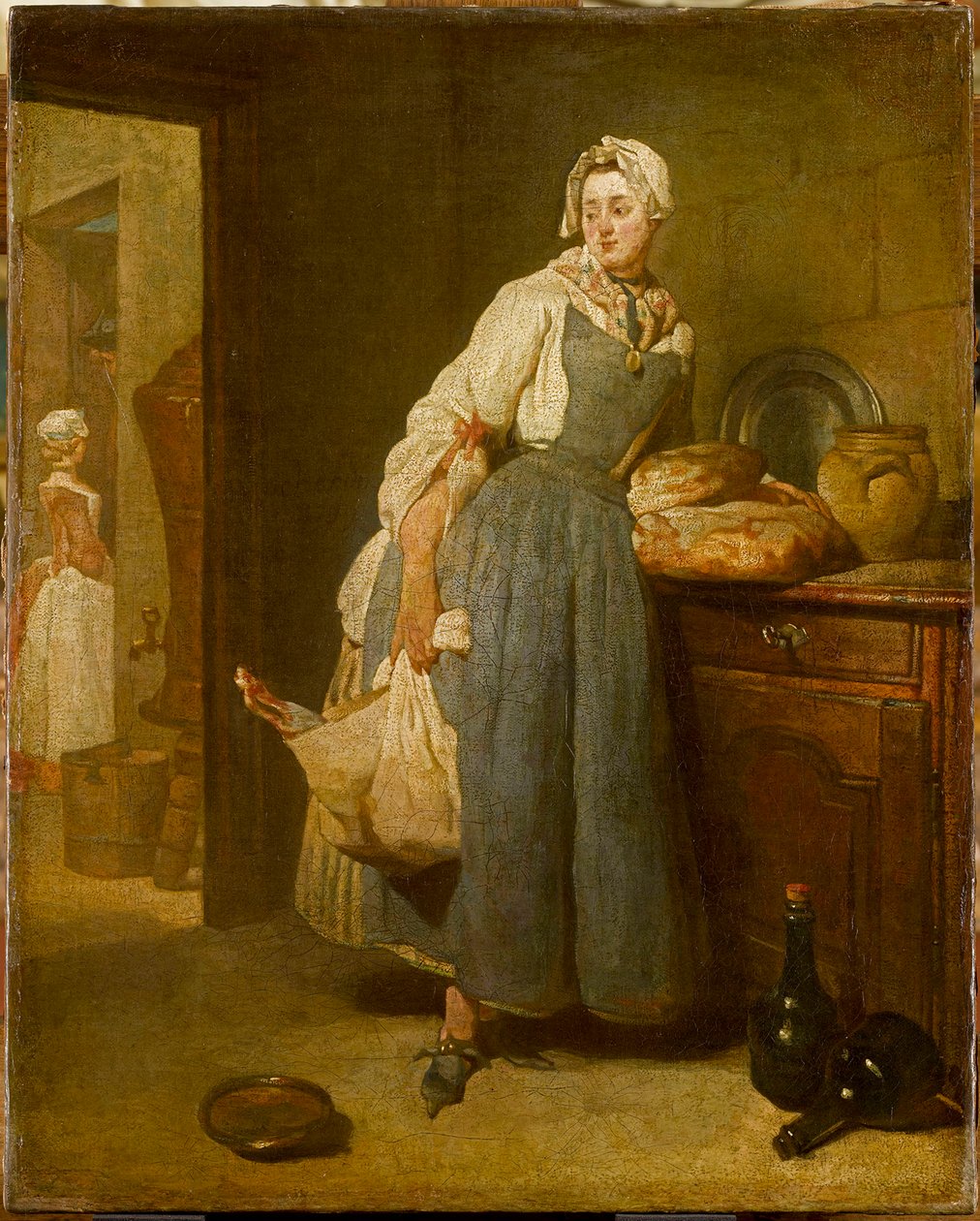 Tilbage fra markedet, 1739. af Jean Baptiste Simeon Chardin