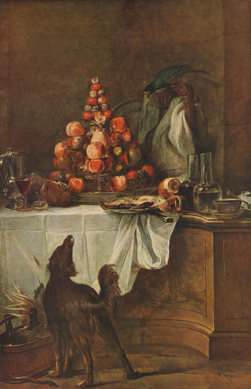 Stilleben af ​​Chardin, 1728, 1939. af Jean Baptiste Simeon Chardin