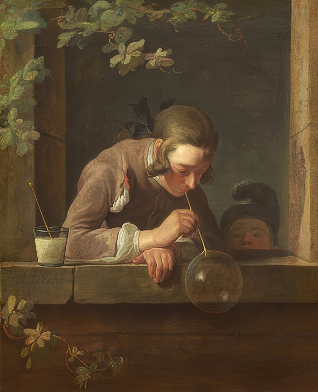 Sæbebobler. Omkring 1733/34 af Jean Baptiste Simeon Chardin
