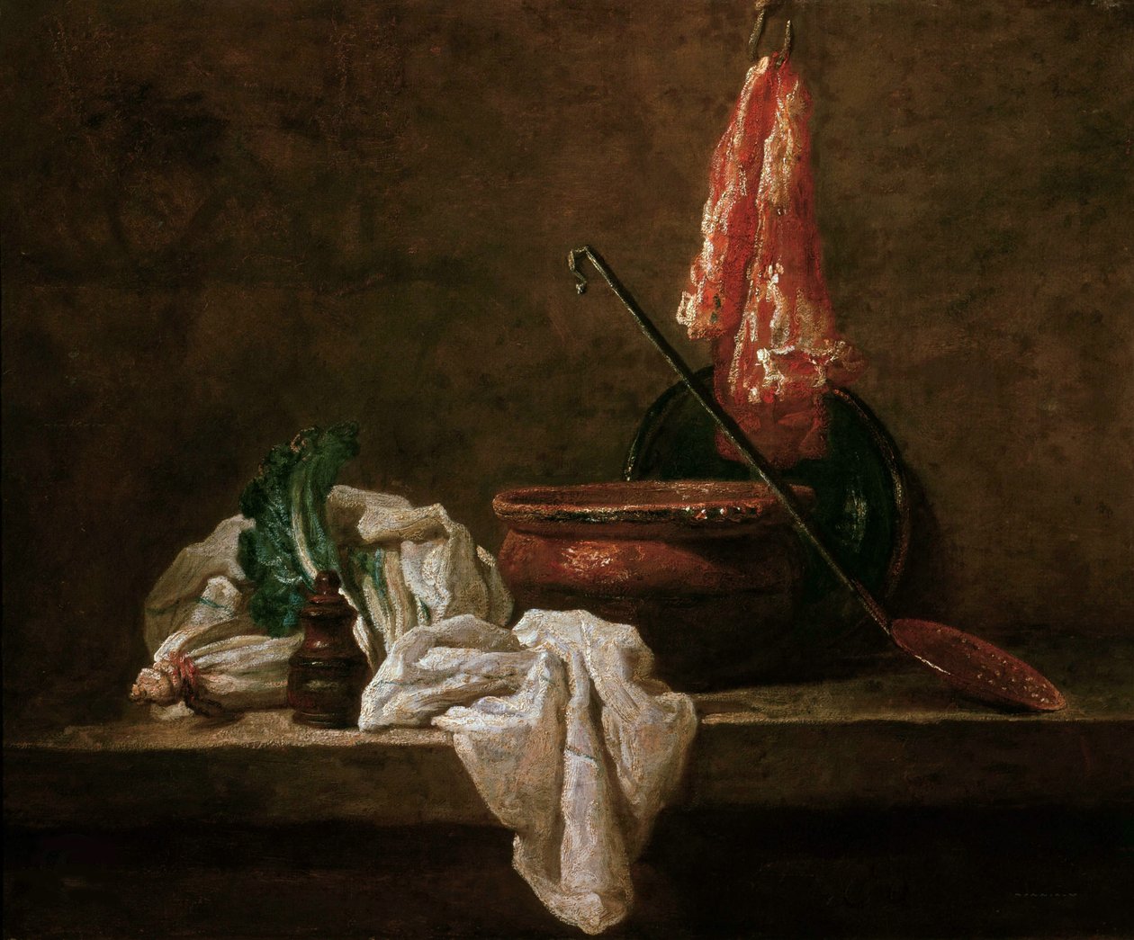 Stilleben med selleri rod, 1732. af Jean Baptiste Simeon Chardin