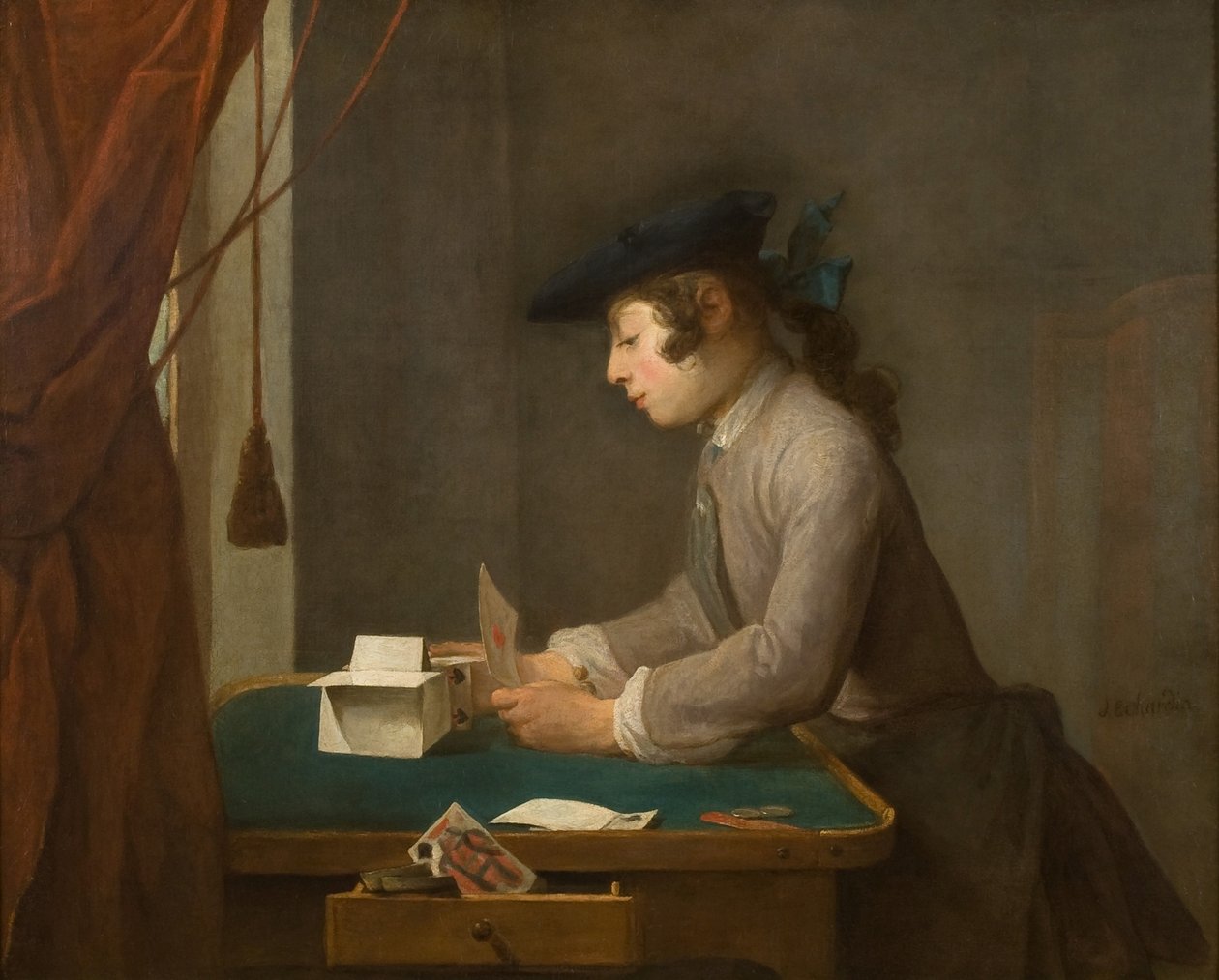 Korthuset, 1735 af Jean Baptiste Simeon Chardin