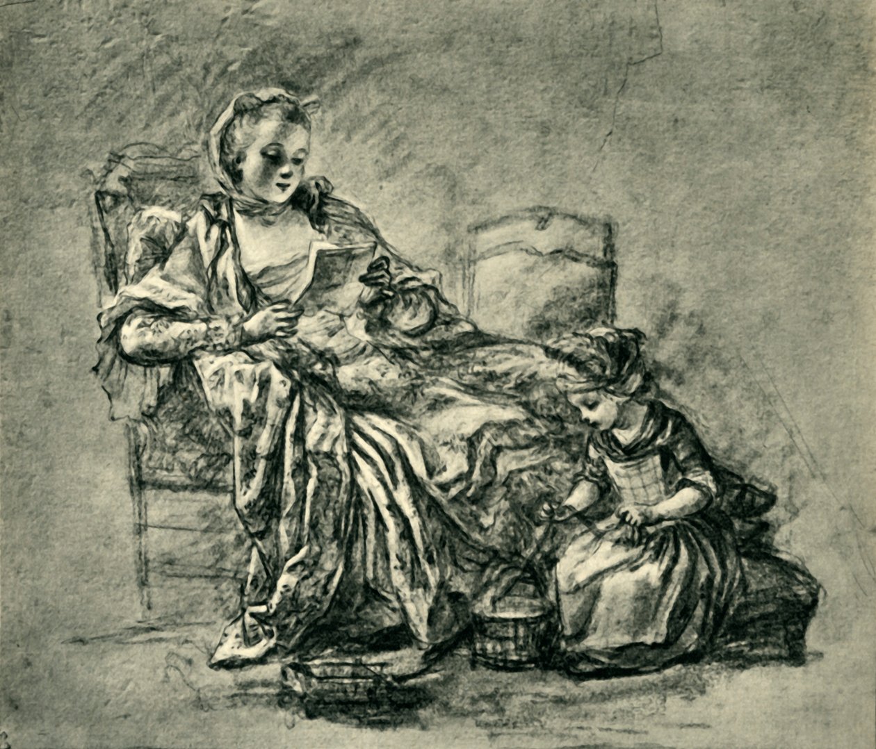 Brevet, midten af slutningen af det 18. århundrede, 1943. af Jean Baptiste Simeon Chardin