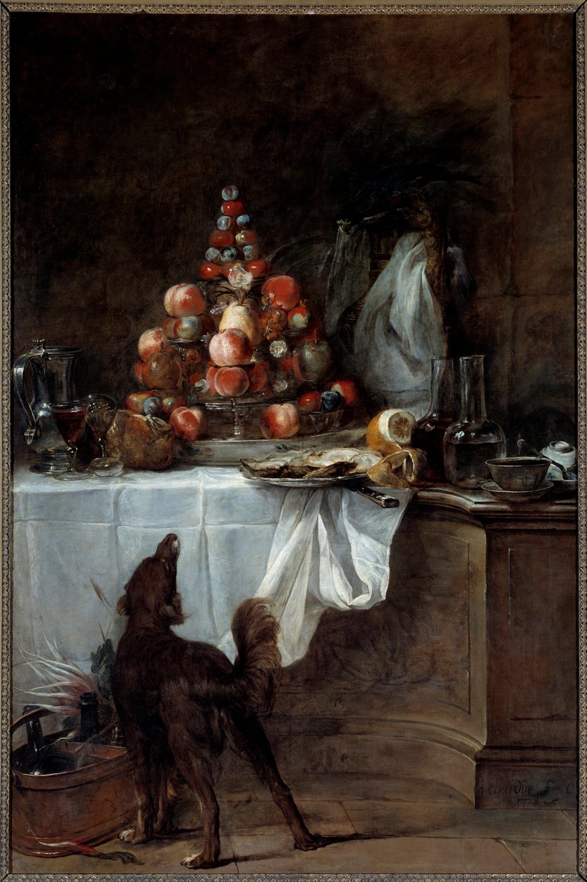 Buffeten. Maleri af Jean Baptiste Simeon Chardin (1699-1779) af Jean Baptiste Simeon Chardin
