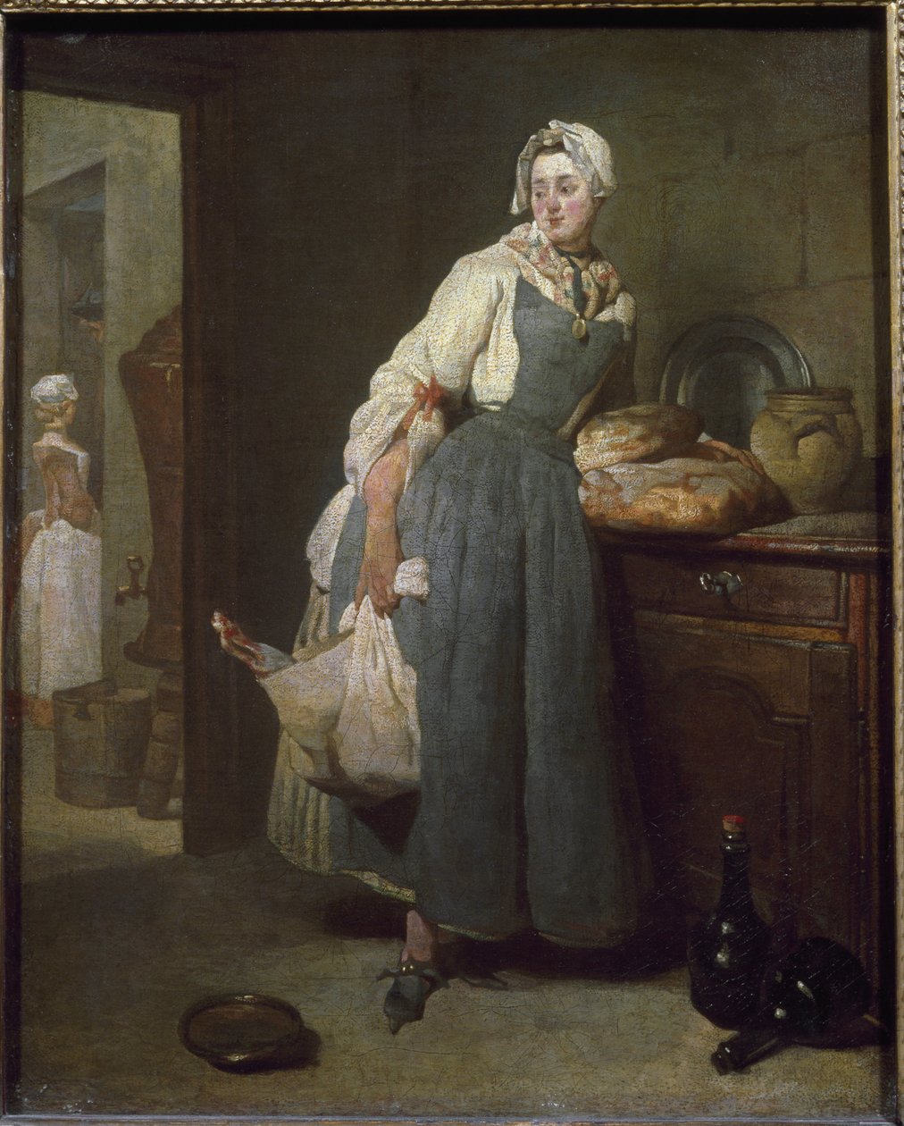 Outfitteren - olie på lærred af Jean Baptiste Simeon Chardin