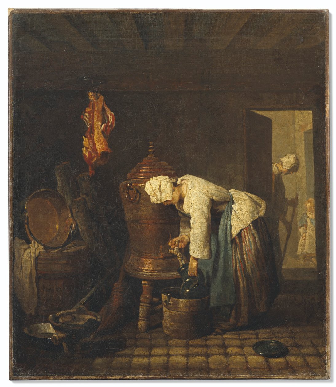Fransk:  La fontaine
Tysk: Der Brunnen af Jean Baptiste Simeon Chardin