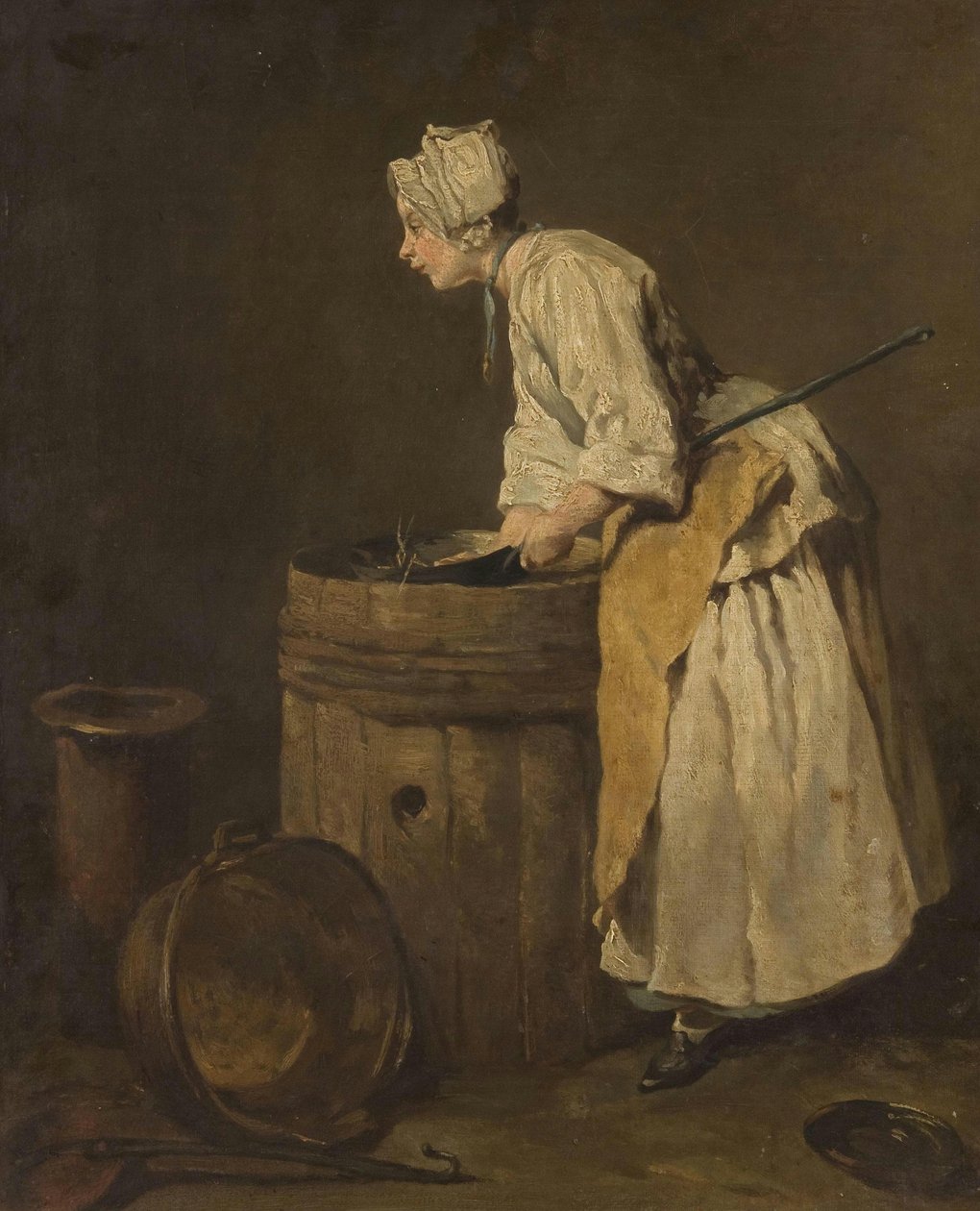 Køkkenpige af Jean Baptiste Simeon Chardin