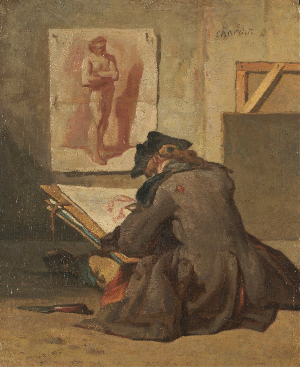 Tegning for unge studerende af Jean Baptiste Simeon Chardin