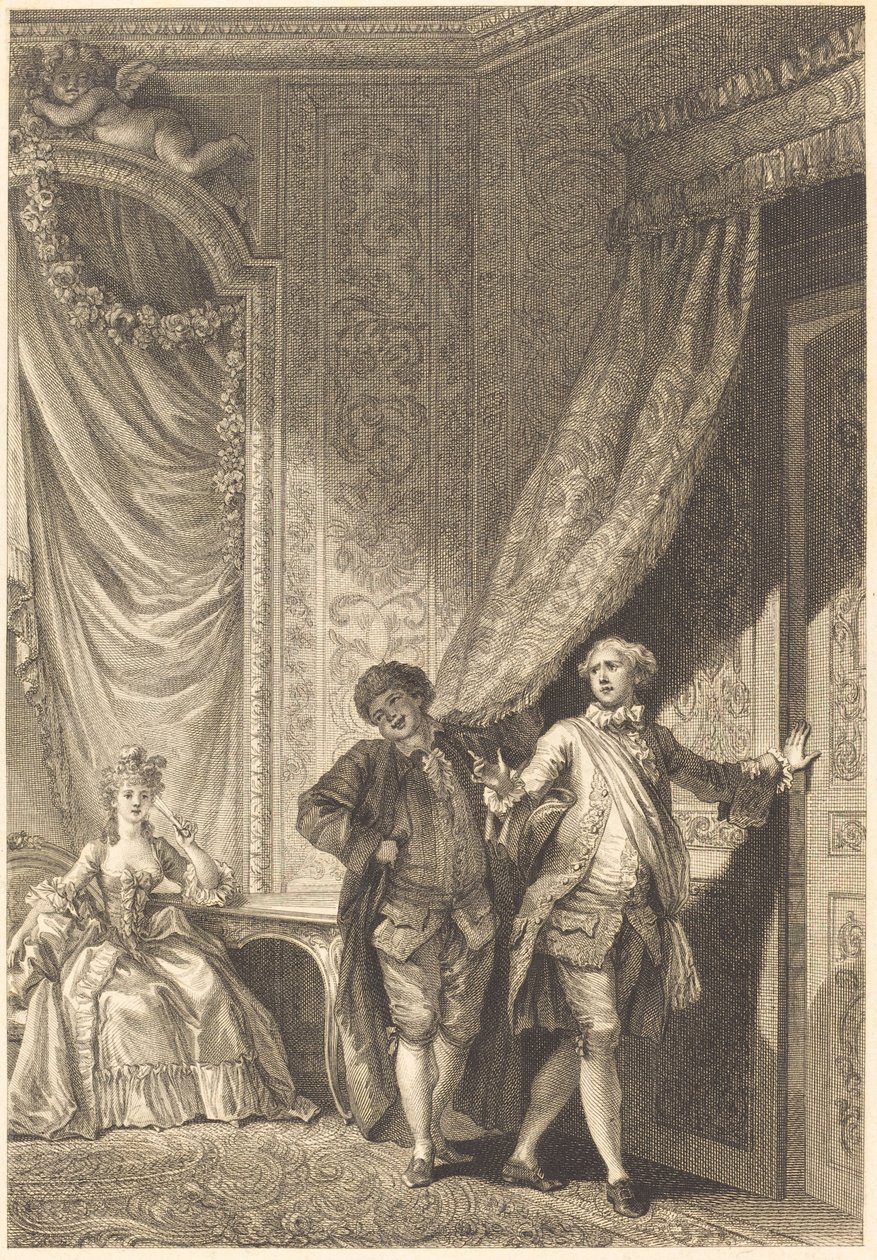 Det storslåede af Jean Baptiste Tilliard after Jean Honoré Fragonard