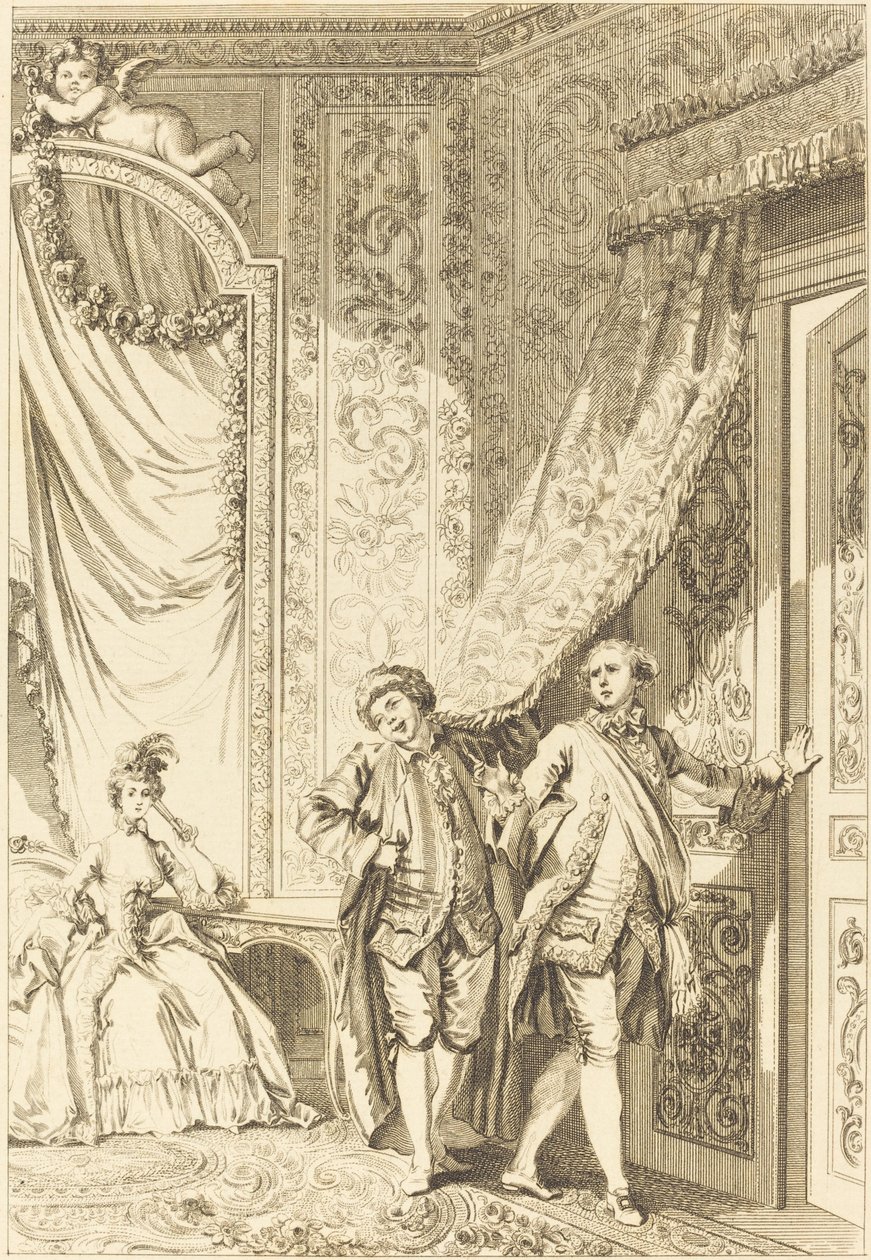 Det storslåede af Jean Baptiste Tilliard after Jean Honoré Fragonard