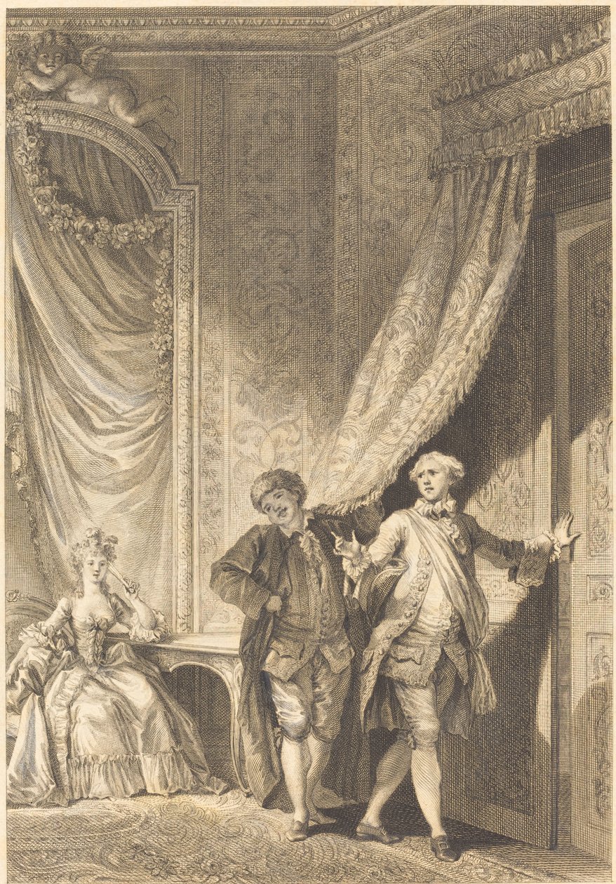 Det storslåede af Jean Baptiste Tilliard after Jean Honoré Fragonard