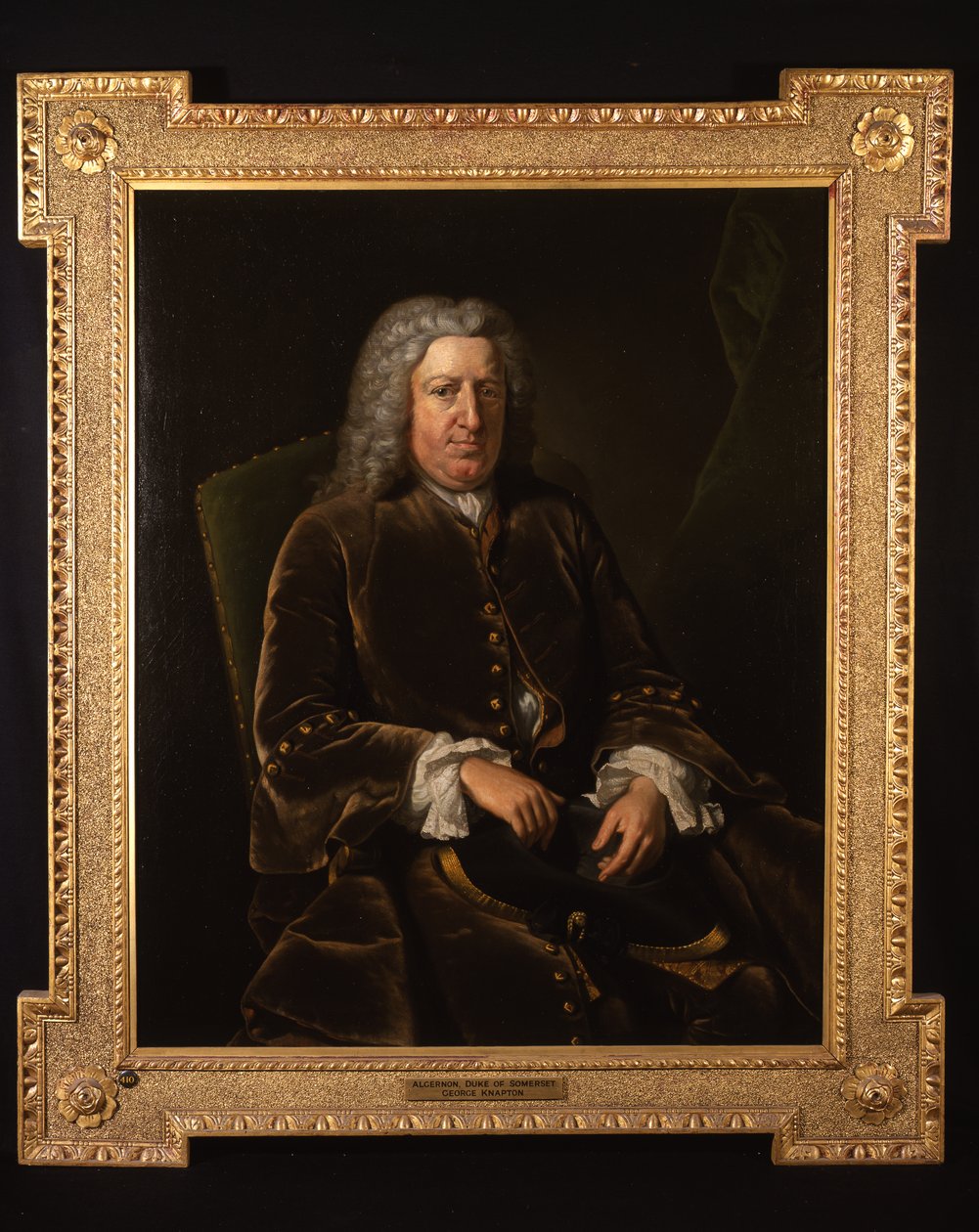 Portræt af Algernon Seymour, Lord Hertford, 7. hertug af Somerset (olie på lærred) af Jean Baptiste Vanloo