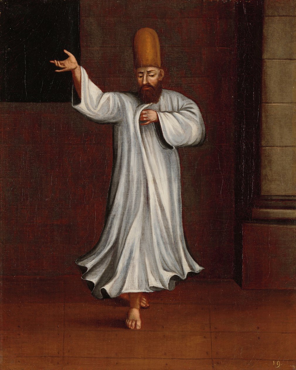 Dervish af Jean Baptiste Vanmour (workshop of)