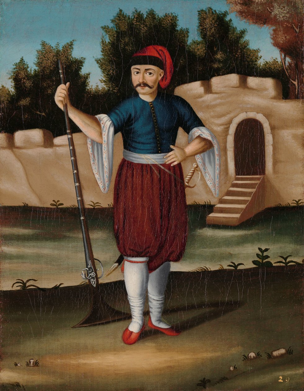 Mand fra den albanske kyst af Jean Baptiste Vanmour (workshop of)