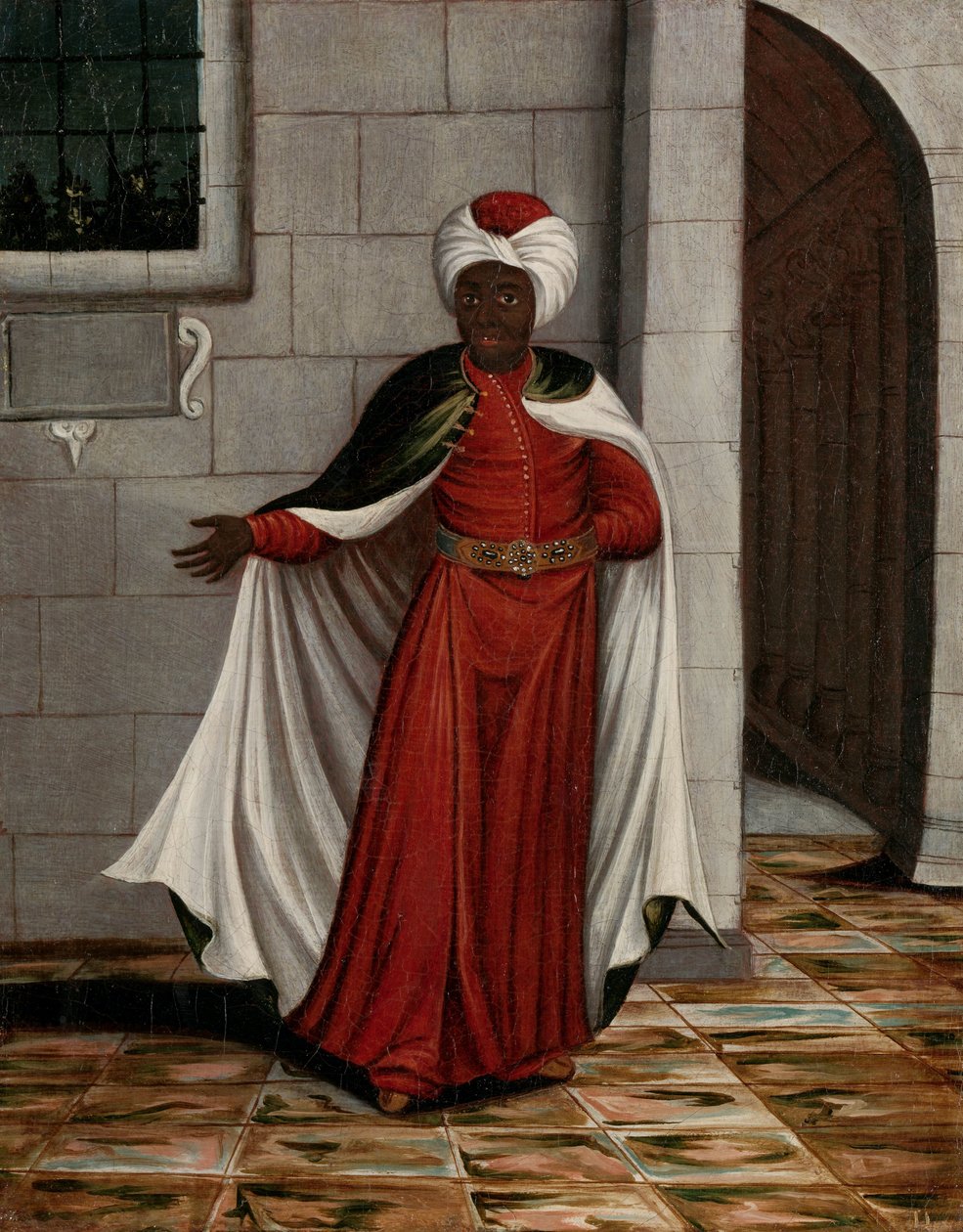 Kislar Aghassi, chef for sultanens sorte eunukker af Jean Baptiste Vanmour (workshop of)
