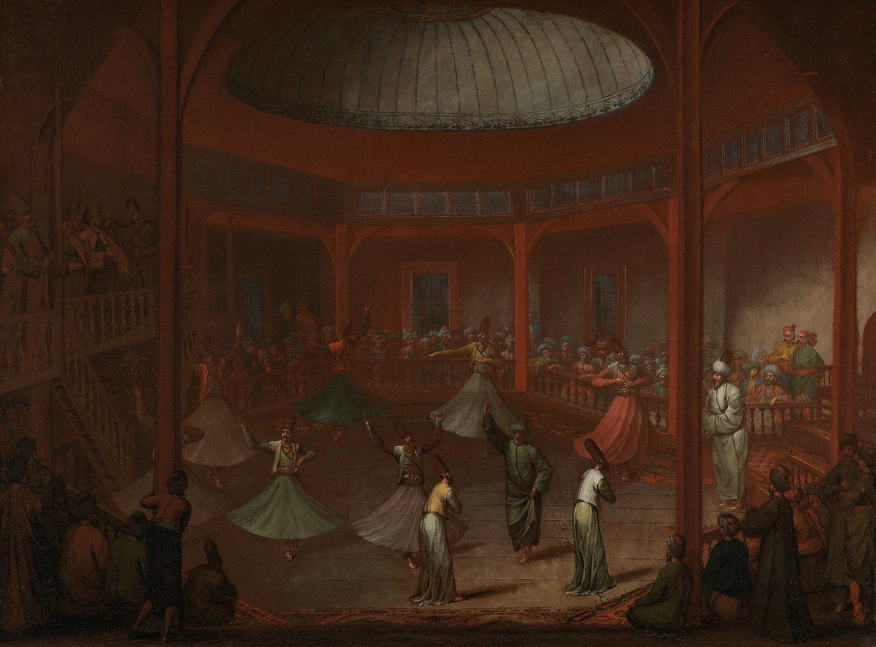 Whirling Dervishes Dansende derwisjen af Jean Baptiste Vanmour