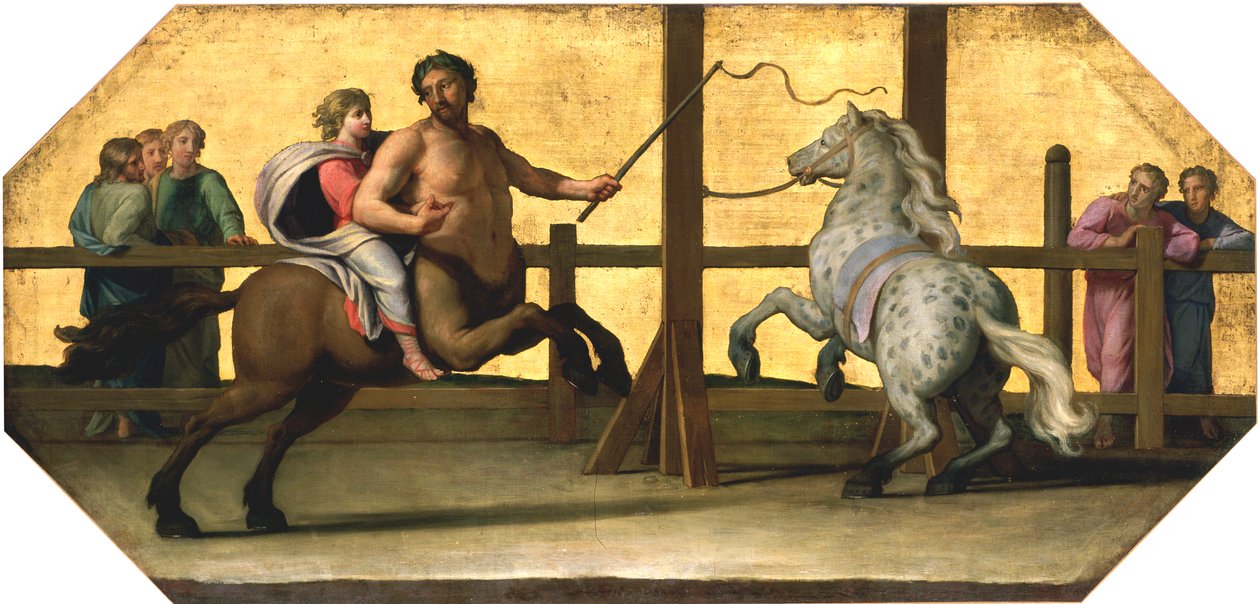The Education of Achilles: The Riding Lesson, 1600-tallet af Jean Baptiste de Champaigne