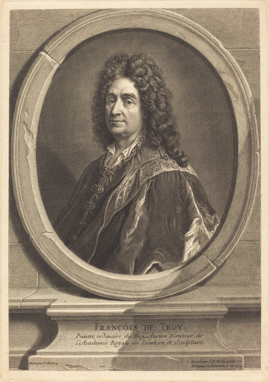 Frans af Troja af Jean Baptiste de Poilly after François