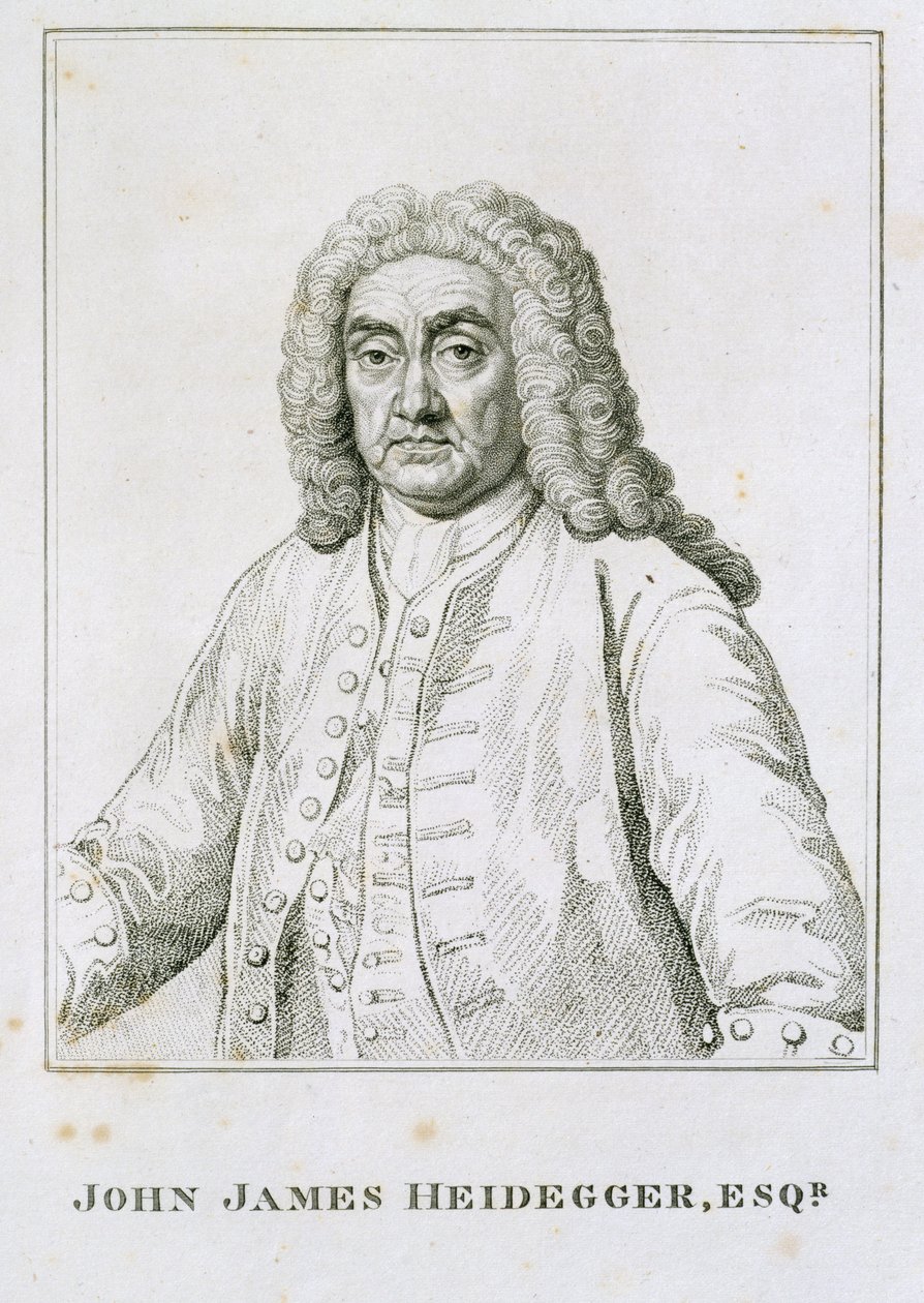 John James Heidegger (1666-1749) af Jean Baptiste van Loo