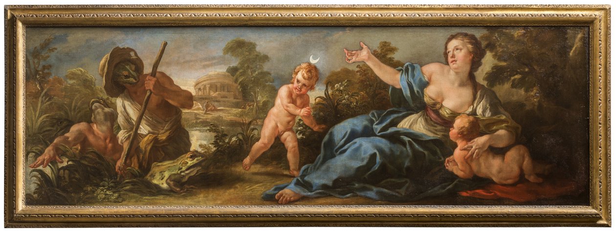Latona og de lykiske fiskere, ca. 1715-16 (olie på lærred) af Jean Baptiste van Loo
