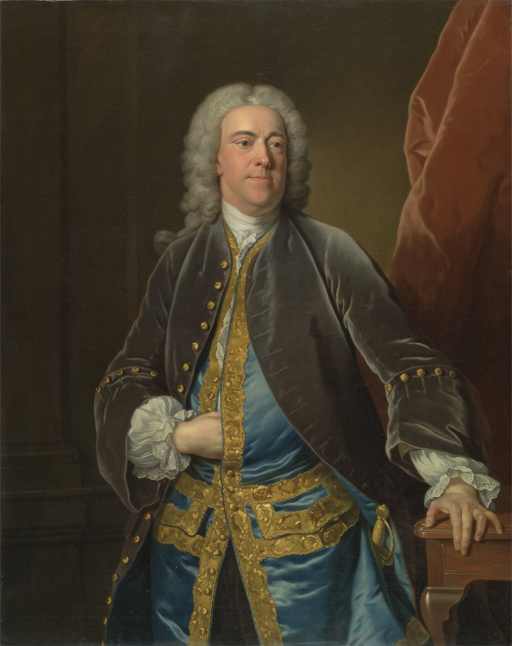 The Right Honorable Stephen Poyntz, fra Midgeham, Berkshire, ca. 1740 (olie på lærred) af Jean Baptiste van Loo
