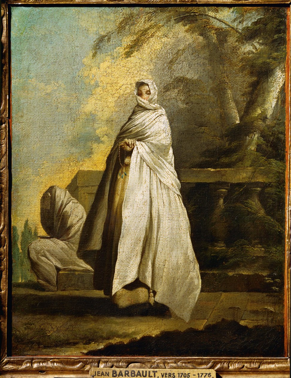 Femmes drapees de blanc - kvinder i hvidt ... af Jean Barbault
