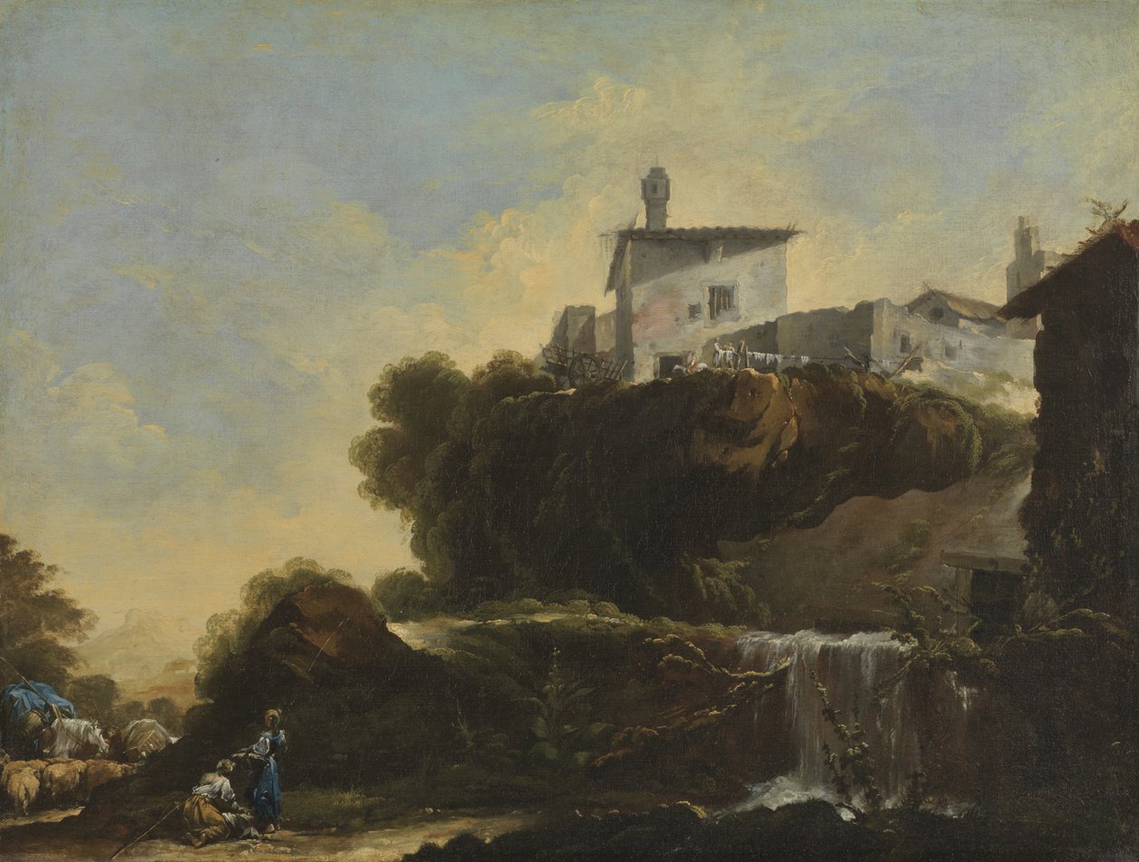 Italiensk Landskab, 1749 af Jean Barbault