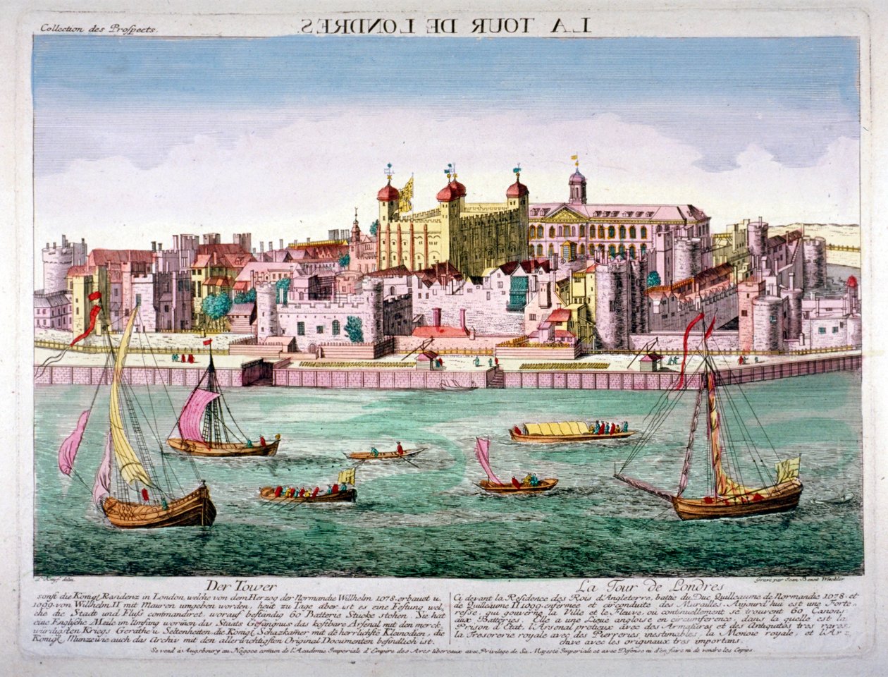 Tower of London, 1760 af Jean Benoit Winckler
