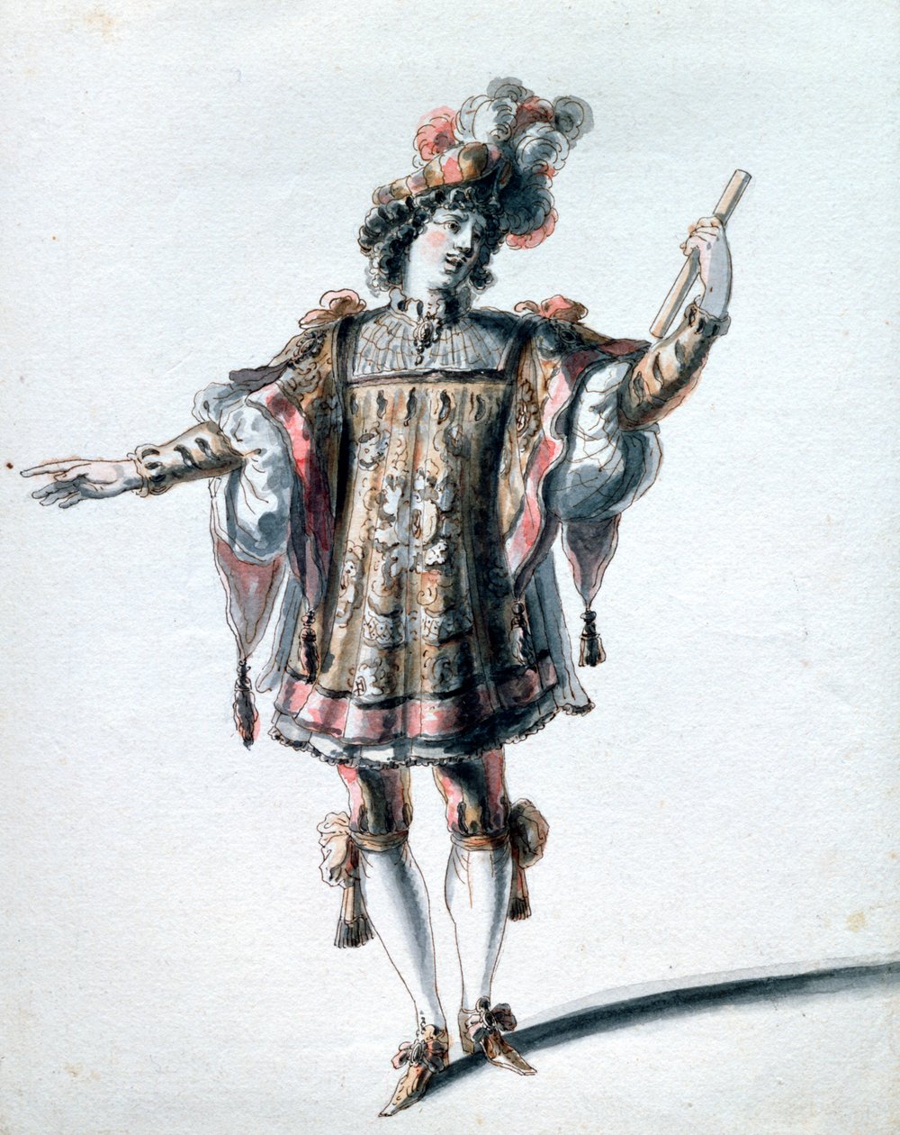 Kostumedesign af Jean Berain den Ældre, c1680 af Jean Berain, Jean Baptiste Lully