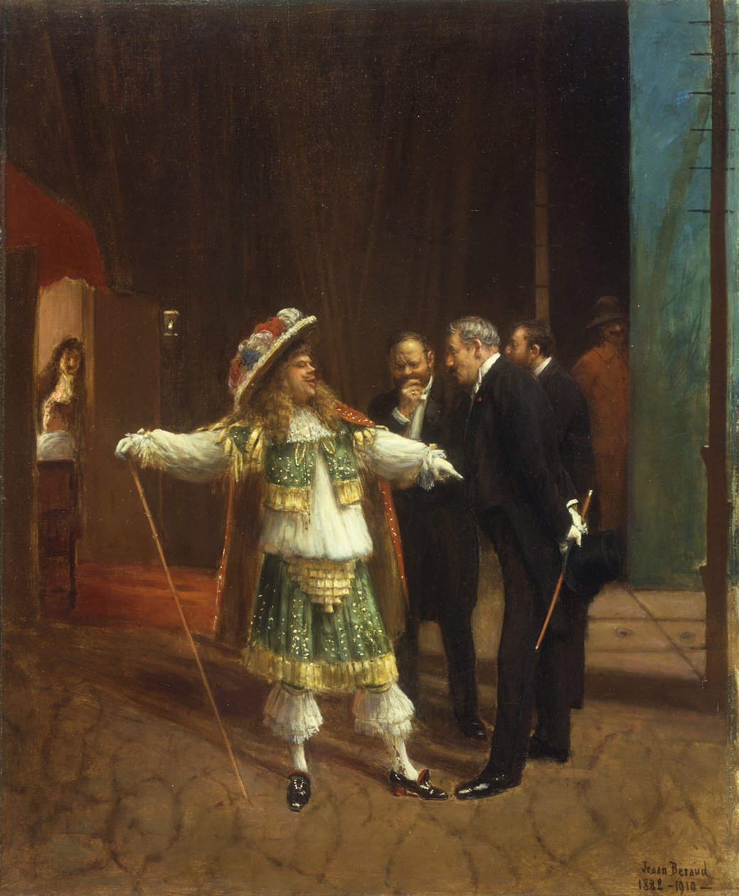 Coquelin den Ældre i "Le Bourgeois Gentilhomme" af Moliere, ca. 1882 af Jean Beraud