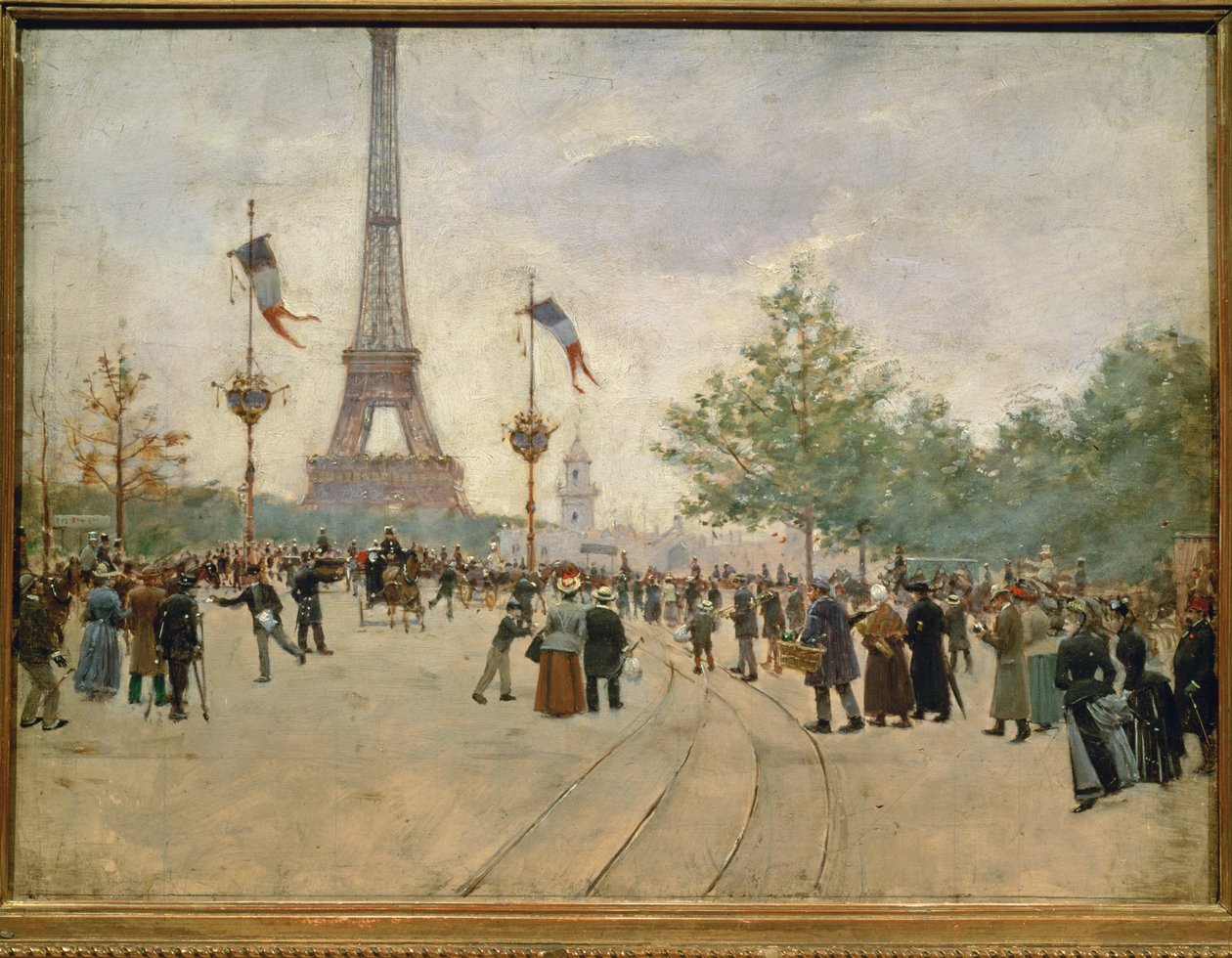 Indgang til verdensudstillingen i Paris ... af Jean Beraud