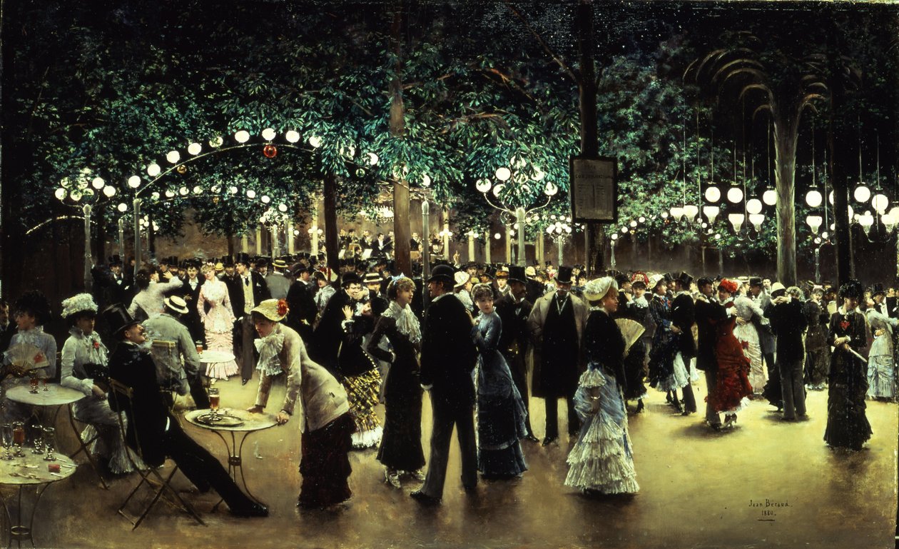 Det offentlige bal, 1880 af Jean Beraud