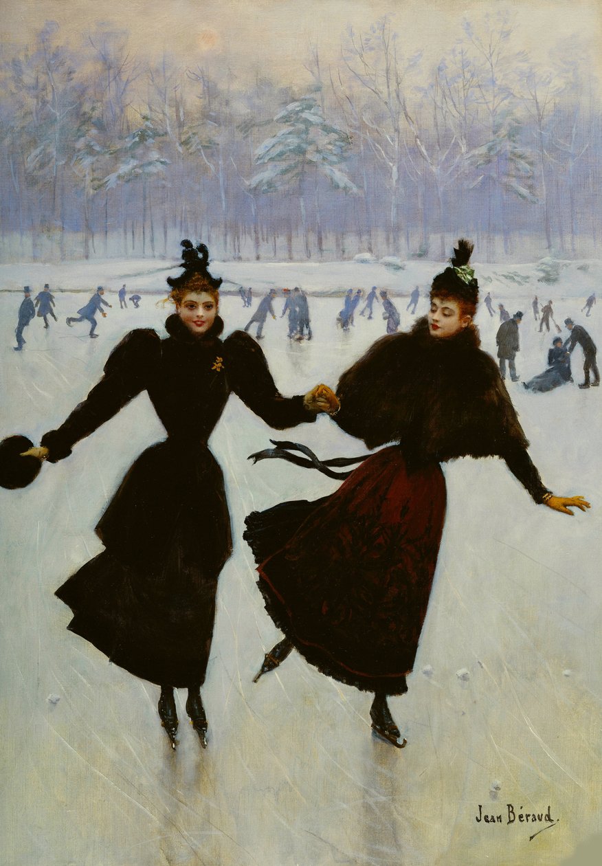 Skaterne, ca. 1890. af Jean Beraud