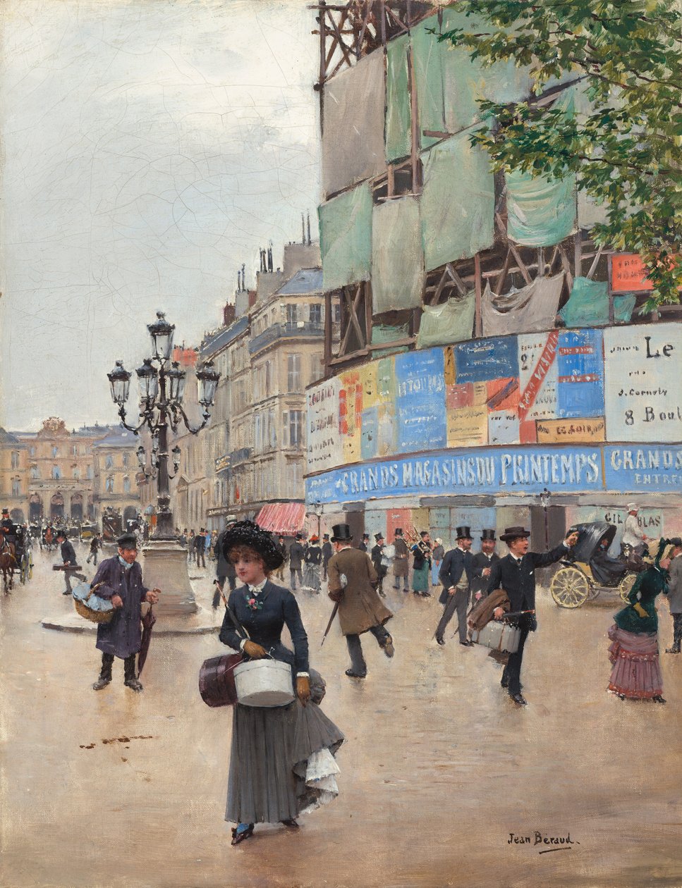 Paris, rue du Havre, ca. 1882. af Jean Beraud