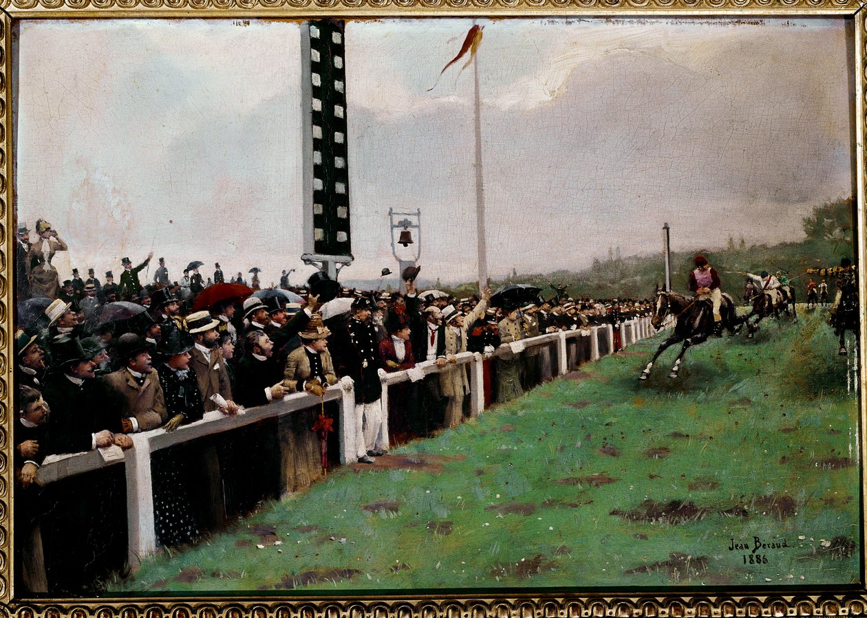 Løb på Longchamp af Jean Beraud