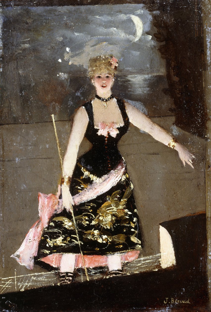 Music Hall-sangeren, af Jean Beraud