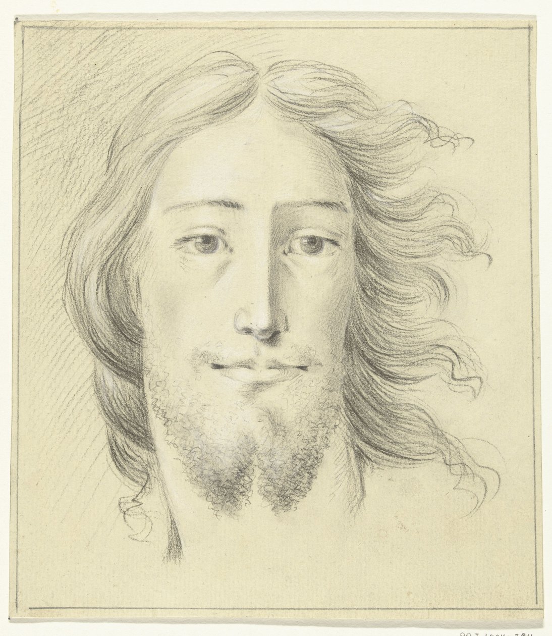 Hovedet på en mand (Kristus?) af Jean Bernard