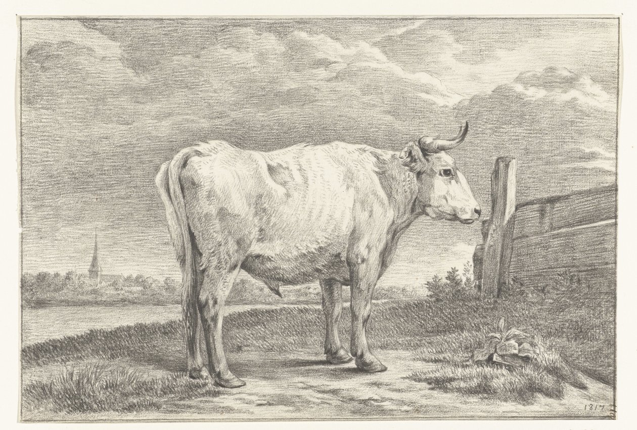 Stående tyr, til højre af Jean Bernard