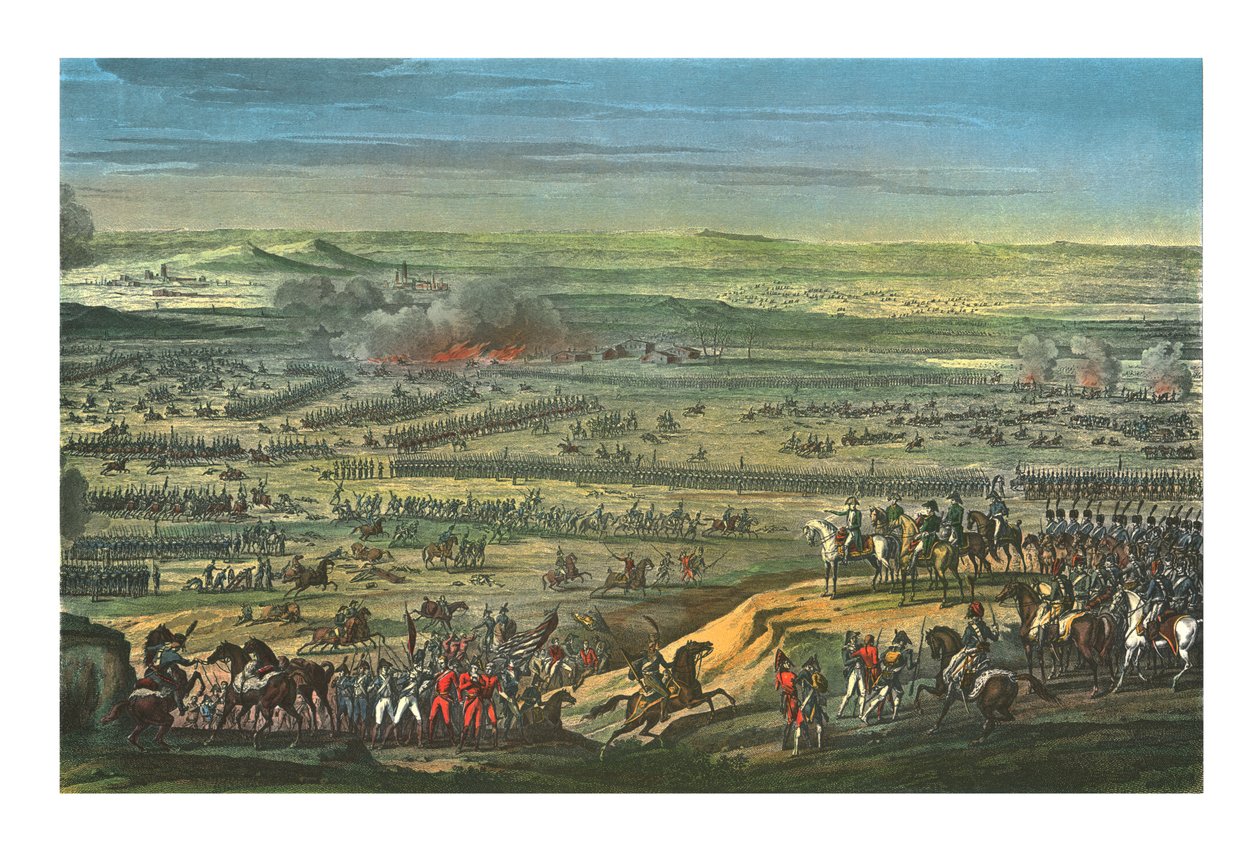 Slaget ved Austerlitz, 2. december 1805, c1850 af Jean Bosq