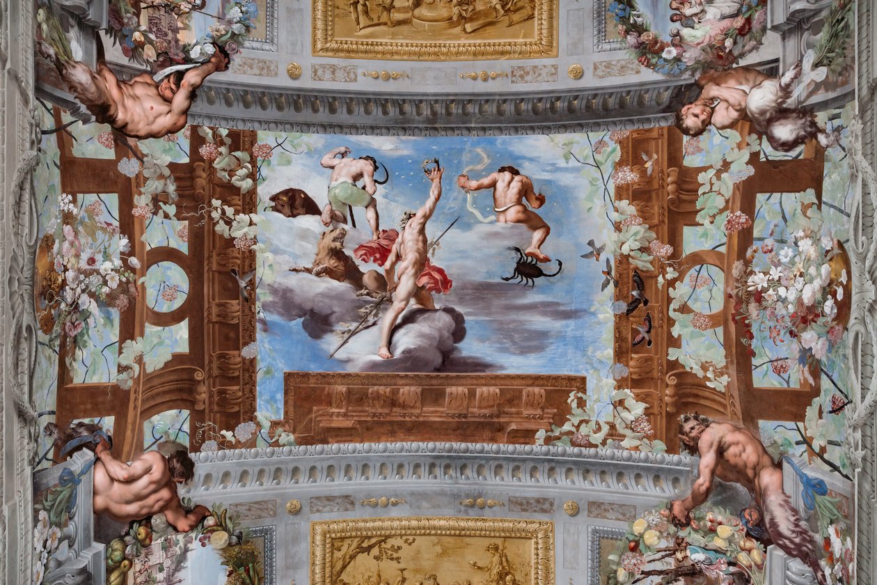Bacchus placerer Ariadnes krone blandt konstellationerne af Jean Boulanger