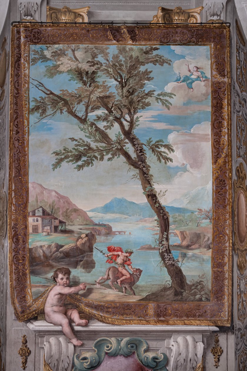 Bacchus tæmmer den tiger, som forfølgeren Juno sendte mod ham af Jean Boulanger
