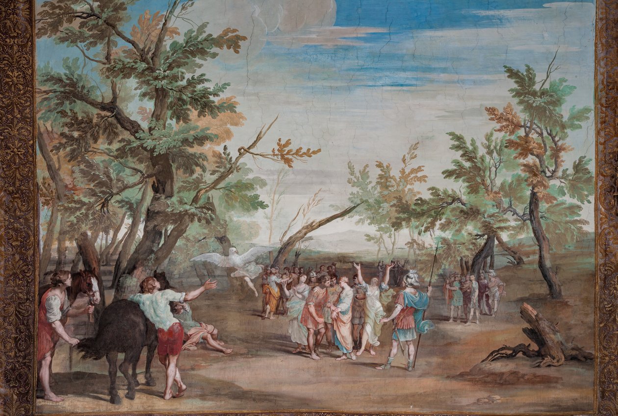 et af de 41 paneler med scener af Jean Boulanger
