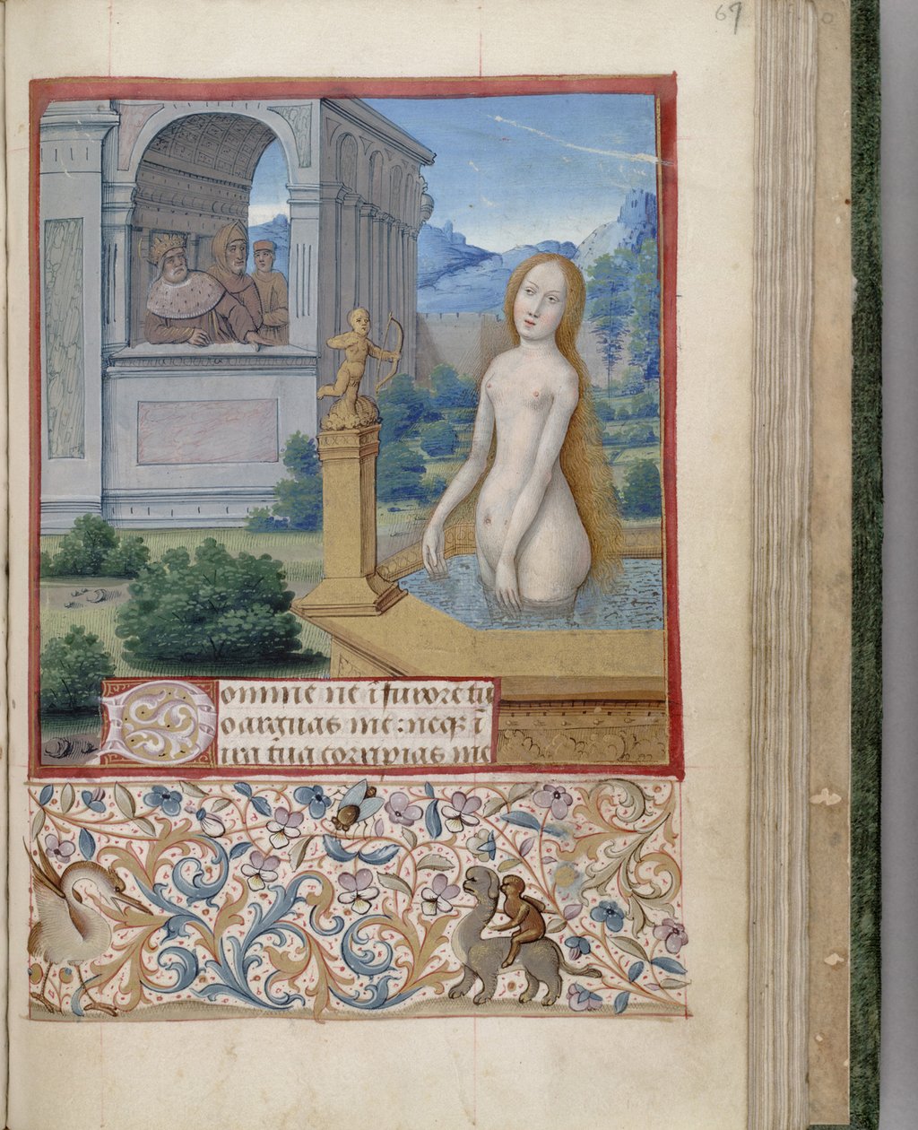 Bathsheba badetidernes bog, 1485-1499 af Jean Bourdichon
