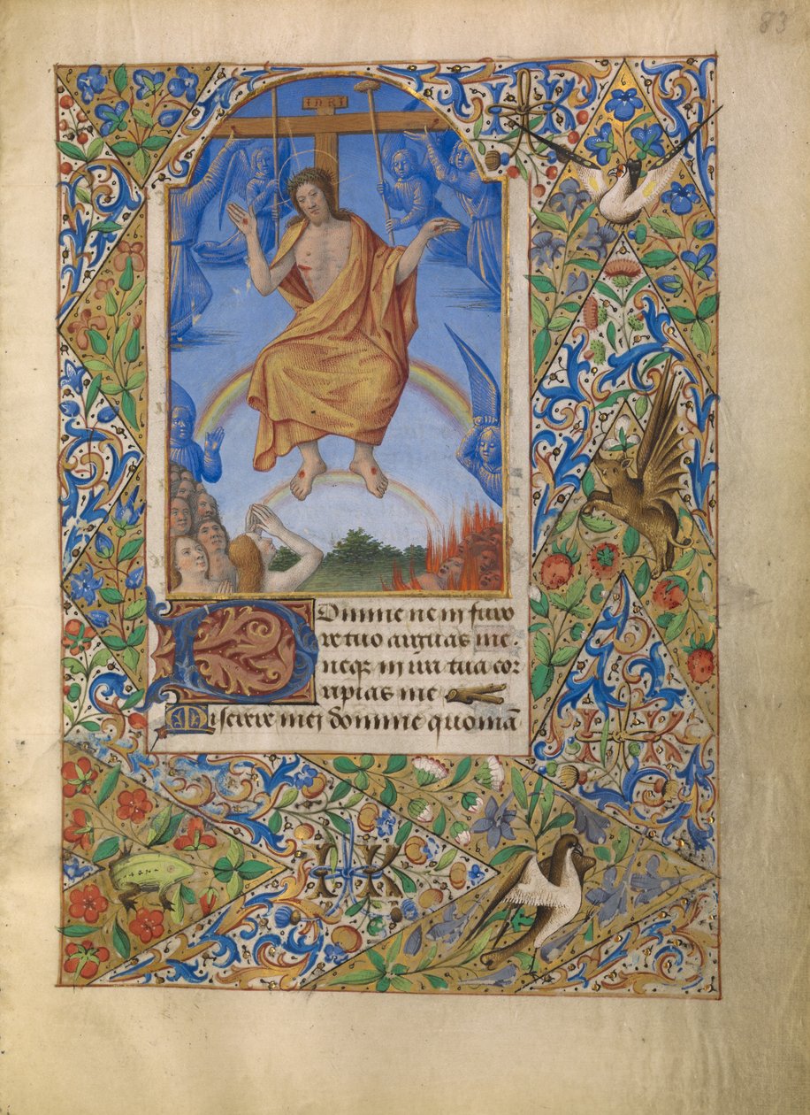 Smertensmanden ved den sidste dom af Jean Bourdichon