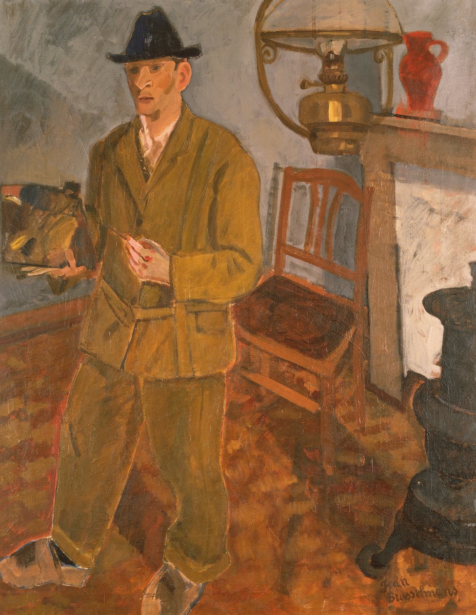 Selvportræt af Jean Brusselmans