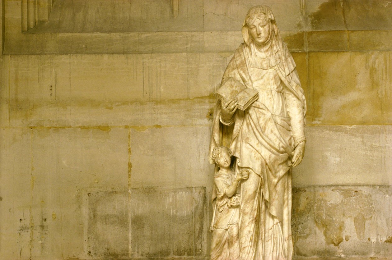 St. Anne og hendes datter Jomfru Maria (marmor) (se også 248121 og 248123) af Jean Bullant