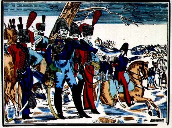 Tilbagetoget fra Rusland af Jean Charles (after) Pellerin