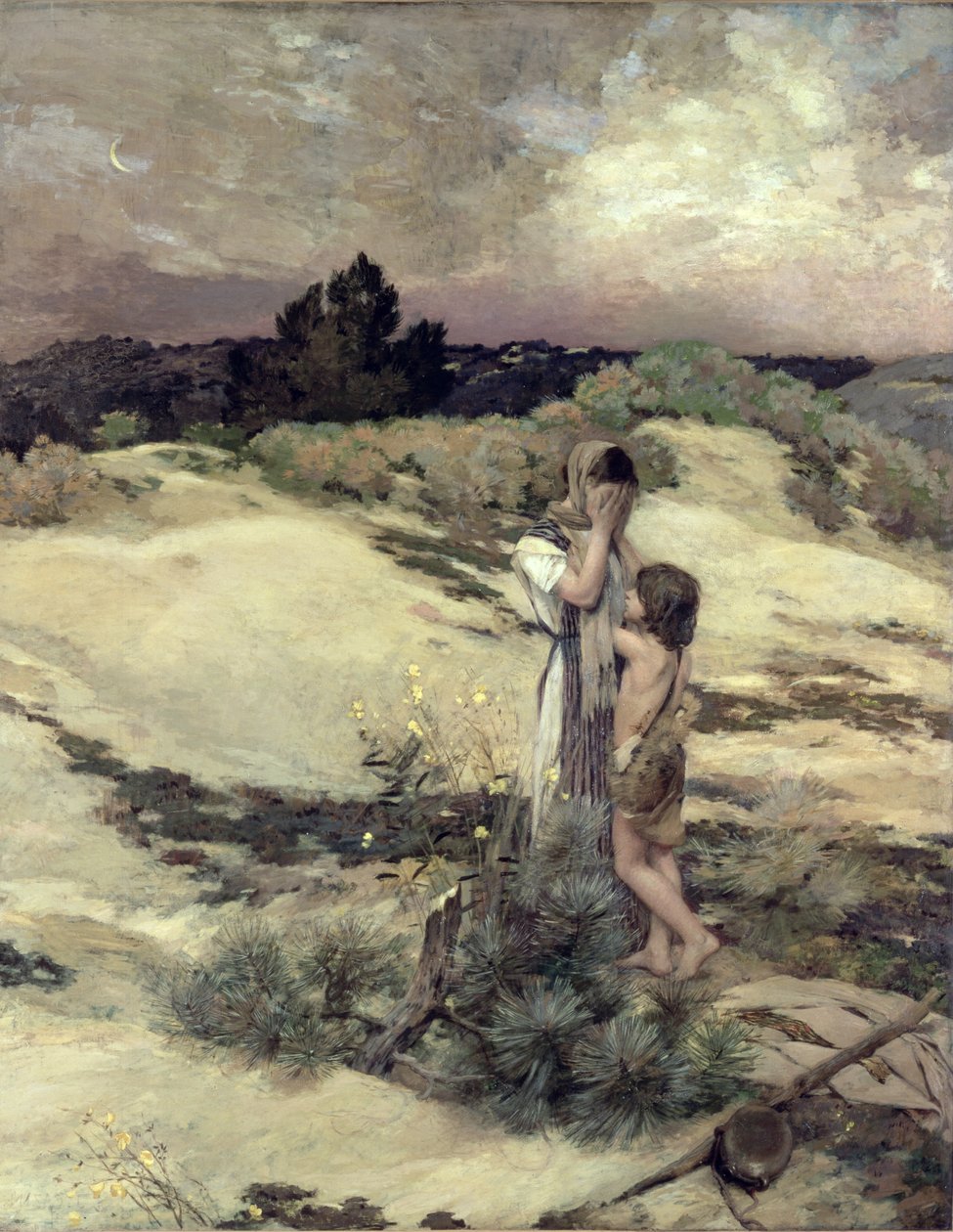 Hagar og Ismael af Jean Charles Cazin