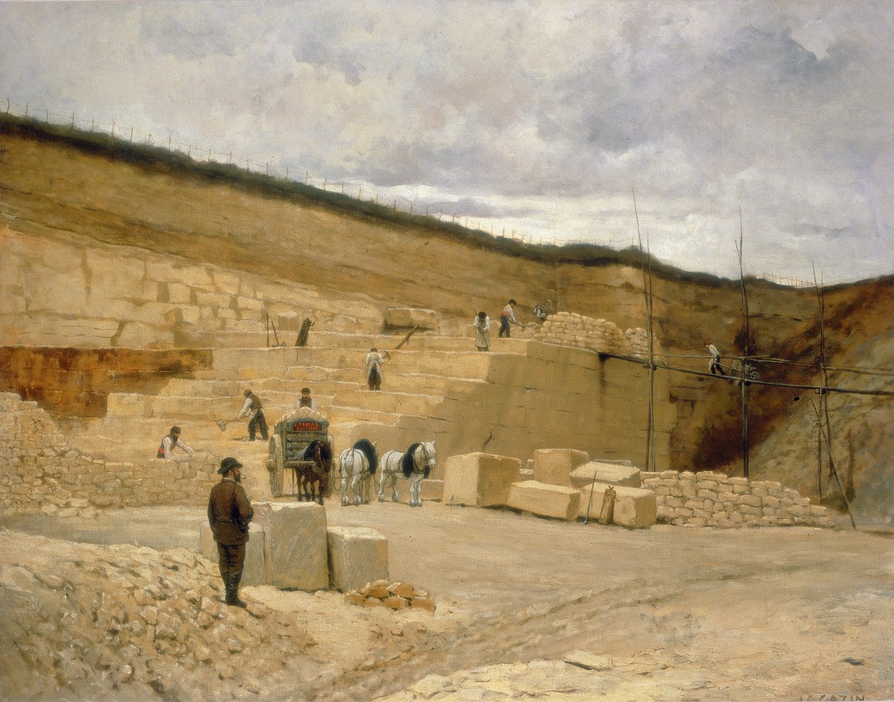 Monsieur Pascals stenbrud nær Nanterre af Jean Charles Cazin